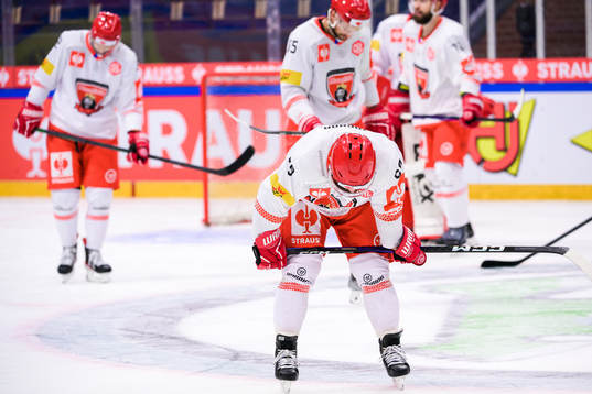 Marek Zachar of Mountfield looks dejected