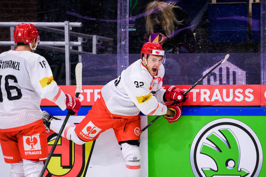 Zdenek Dolezal of Mountfield celebrates