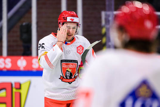 Ales Jergi of Mountfield looks dejected