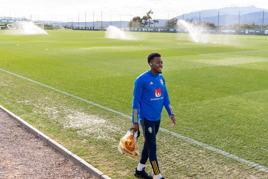 Anthony Elanga of the Swedish national football team