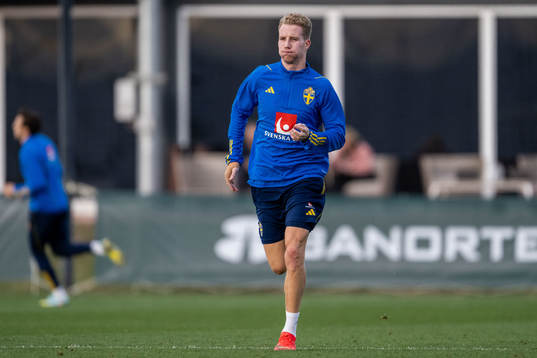 Samuel Gustafson of the Swedish national football team