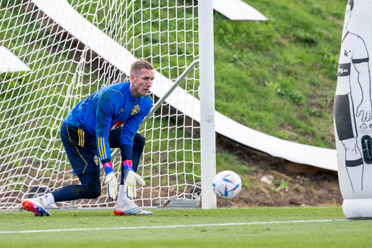 Goalkeeper Robin Olsen of the Swedish national football team