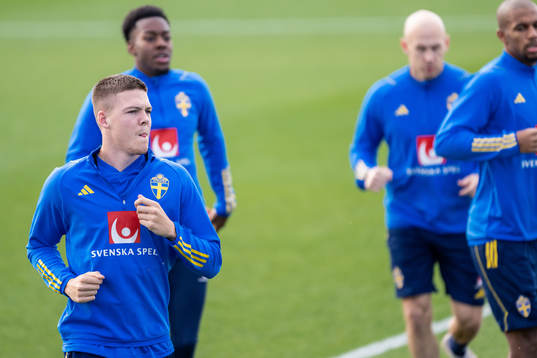 Emil Holm of the Swedish national football team