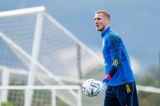 Goalkeeper Robin Olsen of the Swedish national football team