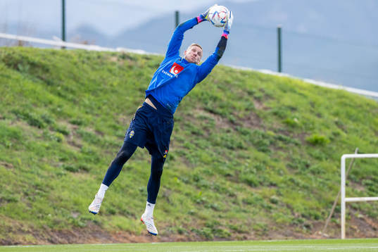 Goalkeeper Robin Olsen of the Swedish national football team