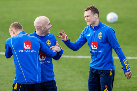 Magnus Eriksson and Viktor Claesson of the Swedish national