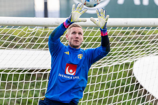Goalkeeper Robin Olsen of the Swedish national football team