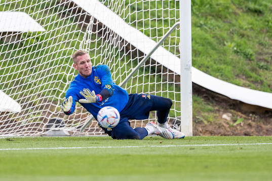 Goalkeeper Robin Olsen of the Swedish national football team