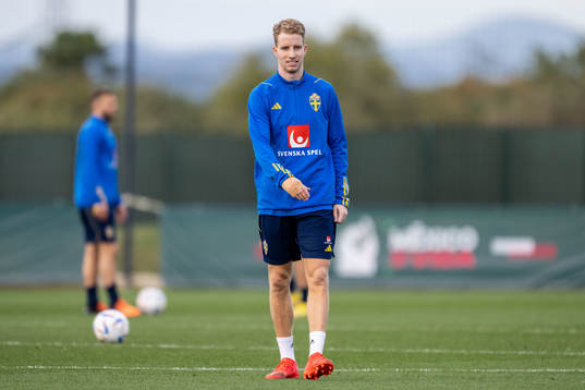Samuel Gustafson of the Swedish national football team
