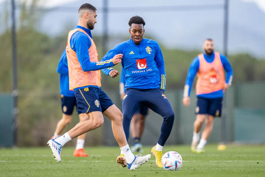 Anthony Elanga of the Swedish national football team