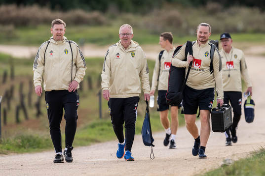 Assistant coach Peter Wettergren and scout Lasse Jacobsson