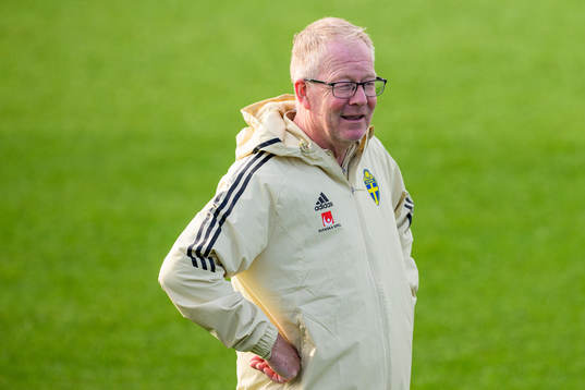 Scout Lasse Jacobsson of the Swedish national football team