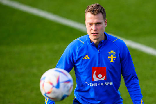 Viktor Claesson of the Swedish national football team