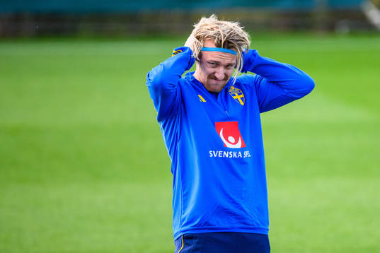 Emil Forsberg of the Swedish national football team