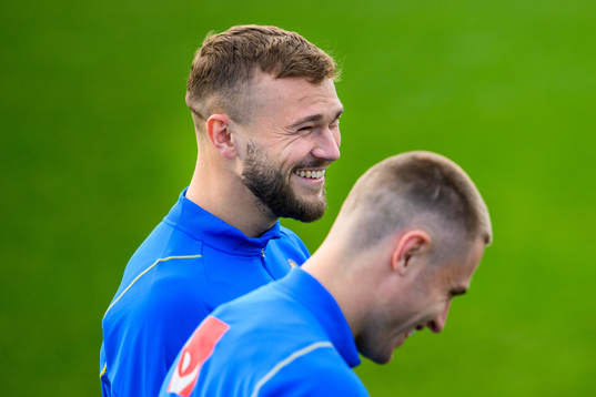Jesper Karlström of the Swedish national football team
