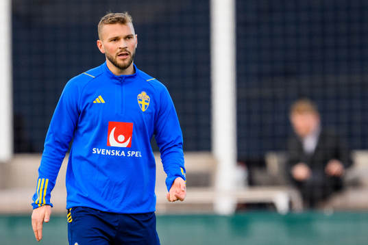 Jesper Karlström of the Swedish national football team