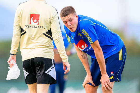 Emil Holm of the Swedish national football team