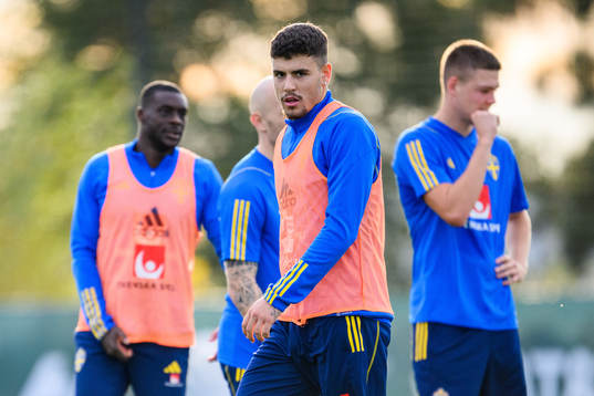 Edvin Kurtulus of the Swedish national football team