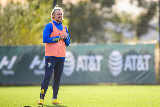 Emil Forsberg of the Swedish national football team