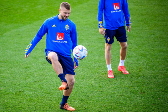 Jesper Karlström of the Swedish national football team