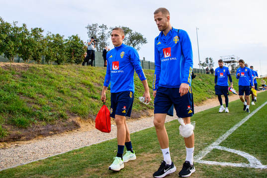 Ludwig Augustinsson and Filip Dagerstål of the Swedish