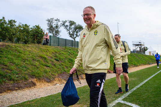 Scout Lasse Jacobsson of the Swedish national football team