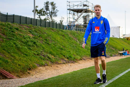 Samuel Gustafson of the Swedish national football team