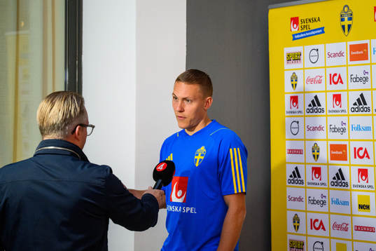 Ludwig Augustinsson of the Swedish national football team