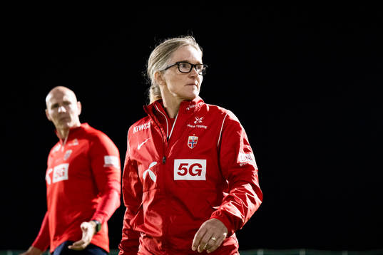 Head coach Hege Riise of Norway
