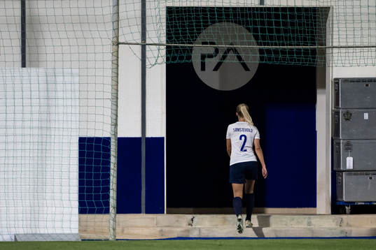 Anja Sønstevold of Norway leaves the pitch