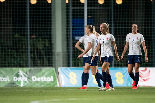 Anja Sønstevold of Norway looks dejected