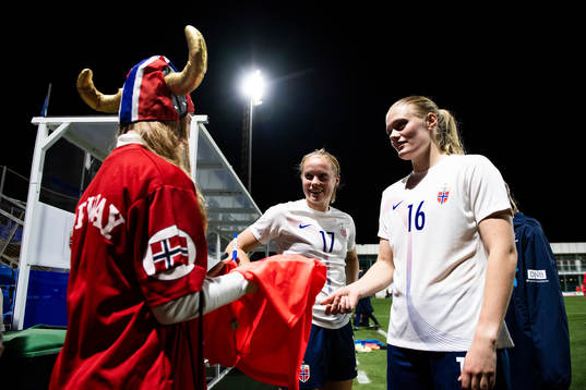 Julie Blakstad and Mathilde Harviken of Norway