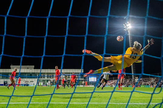 Goalkeeper Ellie Roebuck of England