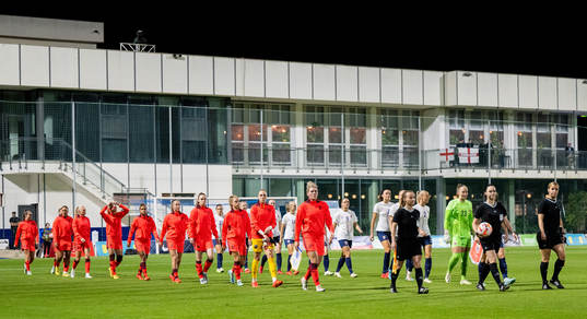 The players of England and Norway