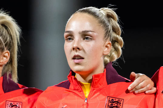 Goalkeeper Ellie Roebuck of England