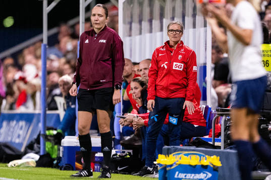 Head coach Hege Riise of Norway