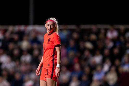 Chloe Kelly of England looks dejected