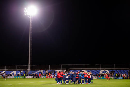 Players and staff of Norway