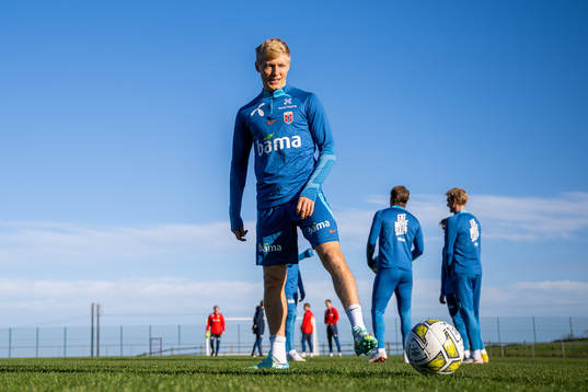 Birger Meling of the Norwegian national football team