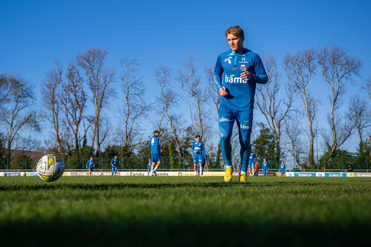 Martin Ødegaard of the Norwegian national football team
