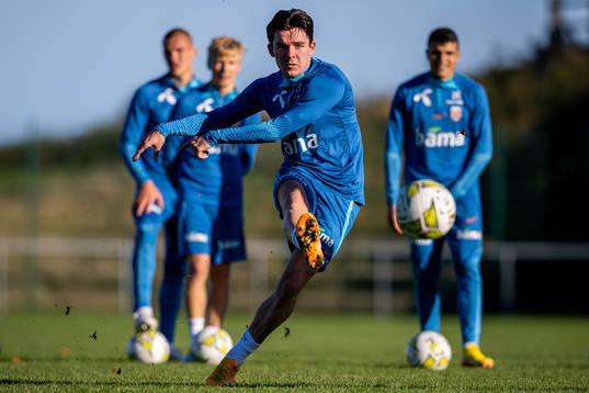 Hugo Vetlesen of the Norwegian national football team