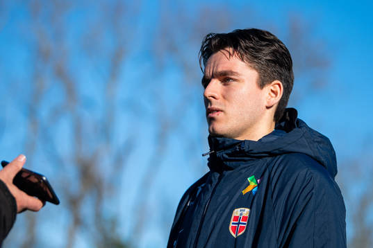 Hugo Vetlesen of the Norwegian national football team