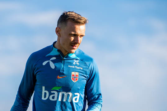 Marius Lode of the Norwegian national football team