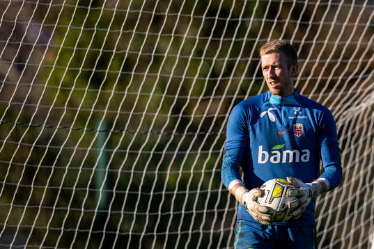 Goalkeeper Egil Selvik of the Norwegian national football
