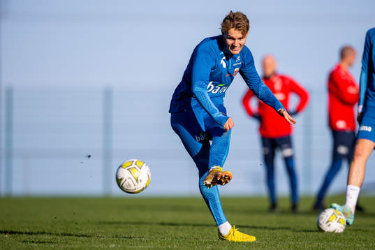 Martin Ødegaard of the Norwegian national football team