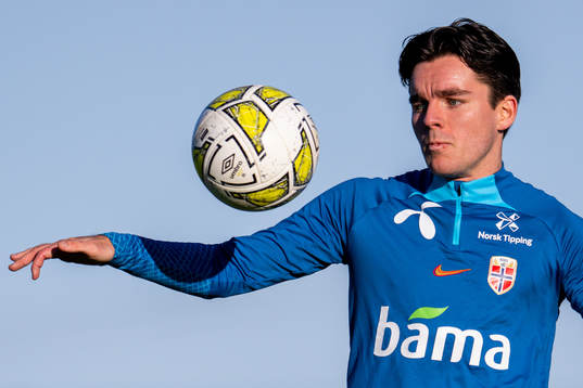 Hugo Vetlesen of the Norwegian national football team