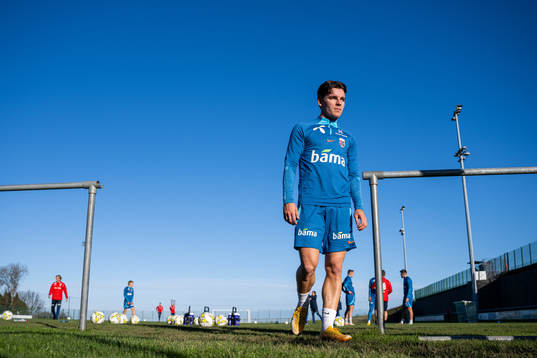 Hugo Vetlesen of the Norwegian national football team
