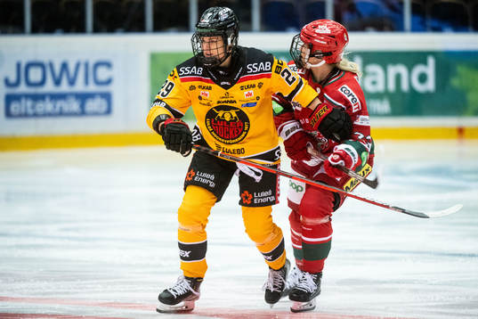 Luleås Emma Nordin och Modos Morgan Wabick