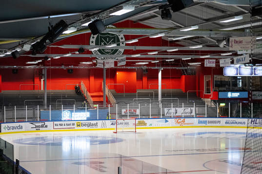 Ståplats på Kristianstad Ishall interiör
