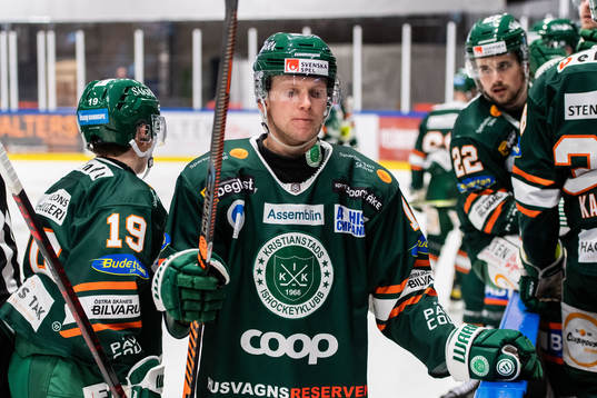 Kristianstads Kevin Wennström deppar